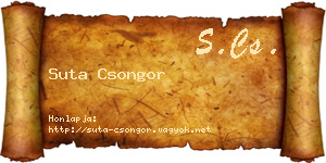 Suta Csongor névjegykártya