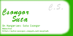 csongor suta business card